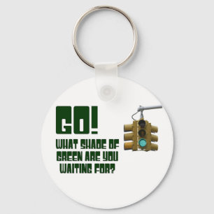 Gå! Vilken skugga av Grönt väntar du på? Nyckelring