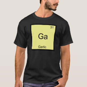 Ga - Vitlökskemisk Inslag-symbol T-Shirt