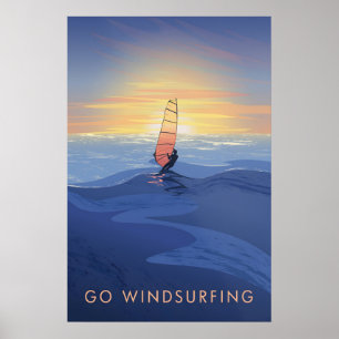 Gå Windsurfing Resa Affisch