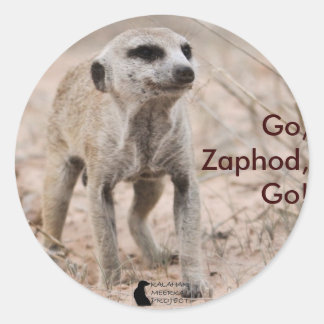 Gå, Zaphod! - Sticker Runt Klistermärke