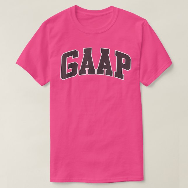 GAAP Shirt Funny Accountant T Shirt (Design framsida)