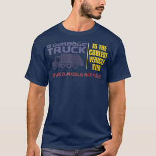 Gabage Lastbilar är coola Design för en Garbagetru T Shirt