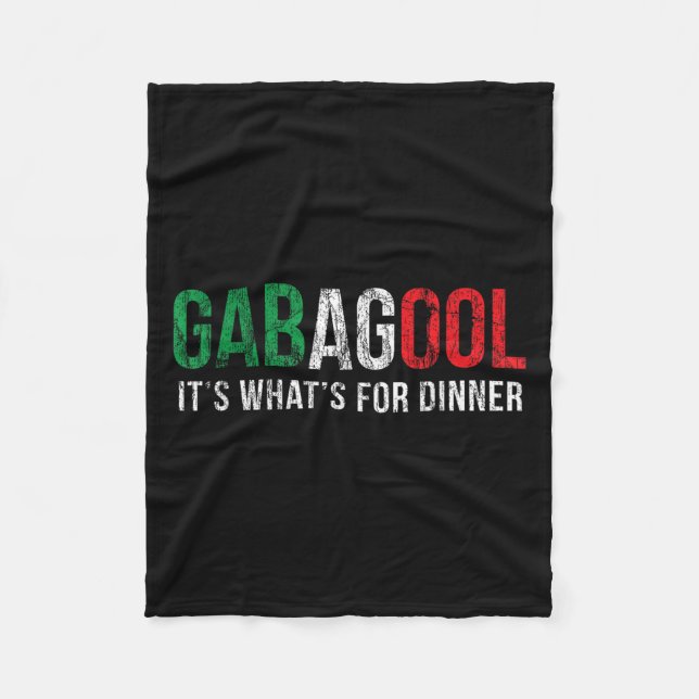 Gabagool Cacola Meat Lover New Jersey Italian Gift Fleecefilt (Framsidan)