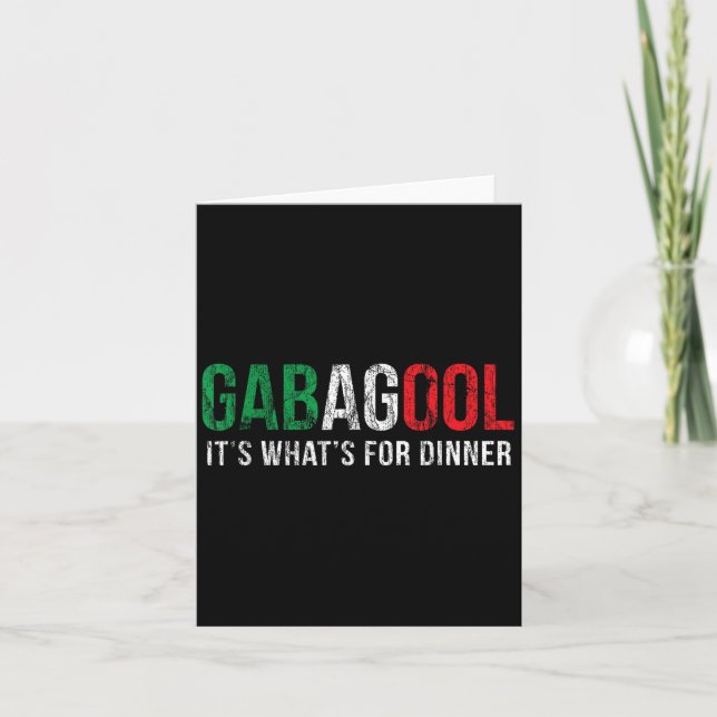 Gabagool Cacola Meat Lover New Jersey Italian Gift Kort (Framsida)