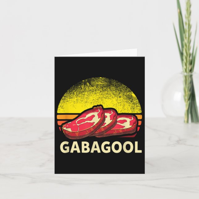 Gabagool Cacola Meat Lover New Jersey Italian Gift Kort (Framsida)
