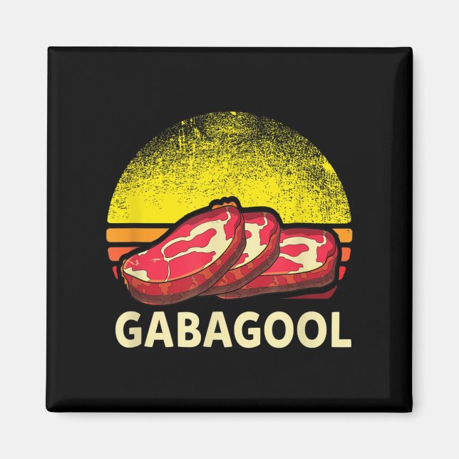 Gabagool Cacola Meat Lover New Jersey Italian Gift Magnet (Framsidan)