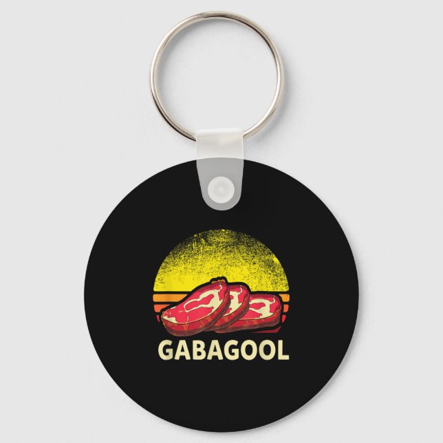 Gabagool Cacola Meat Lover New Jersey Italian Gift Nyckelring (Framsida)