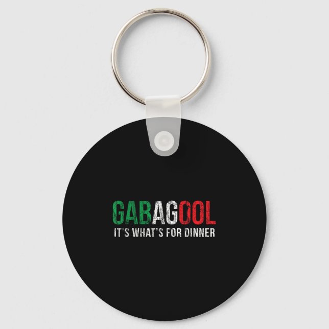 Gabagool Cacola Meat Lover New Jersey Italian Gift Nyckelring (Framsida)