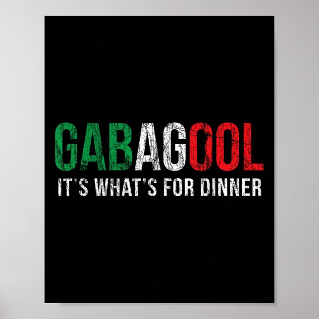Gabagool Cacola Meat Lover New Jersey Italian Gift Poster (Framsidan)