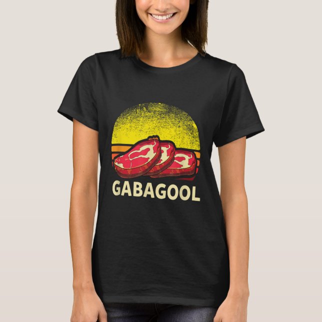 Gabagool Cacola Meat Lover New Jersey Italian Gift T Shirt (Framsida)