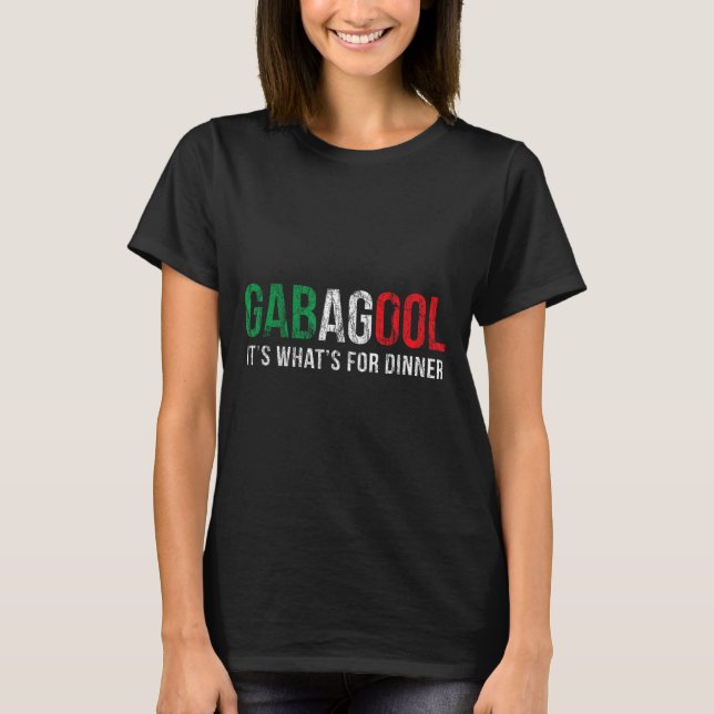 Gabagool Cacola Meat Lover New Jersey Italian Gift T Shirt (Framsida)