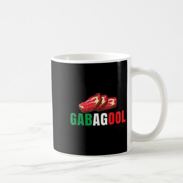 Gabagool Cacola Meat New Jersey Italian Pride Gift Kaffemugg (Höger)