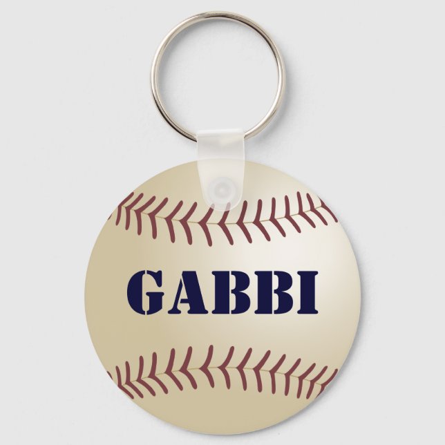 Gabbi Baseboll nyckelring (Framsida)