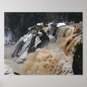 Gabbronedgångar, svart flod, övrepeninsula poster