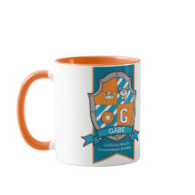 Gabe bokstav G vapen orange teal namn betydelse