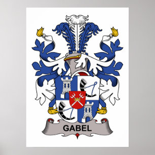 Gabel familjvapensköld poster