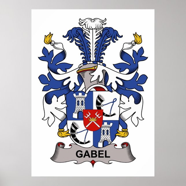 Gabel Family Crest Poster (Framsidan)
