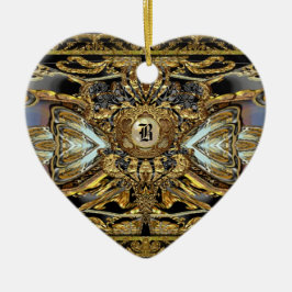 Gabey Victoria Monogram Julgransprydnad Keramik