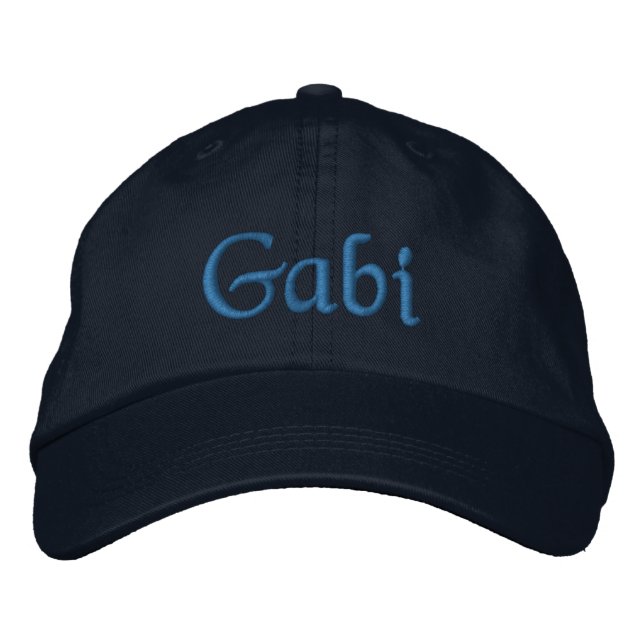 Gabi Personlig Embroied Baseball Cap Blue Broderad Keps (Framsida)