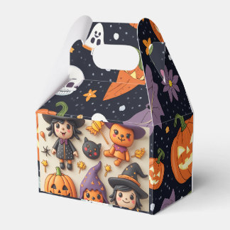 Gable Favor Box för Halloween Presentaskar