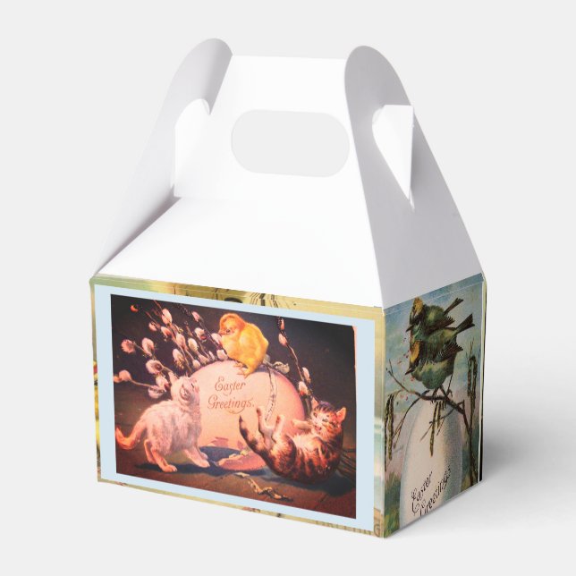 Gable Favor Box PÅSK GABLE GAVOR BOX Presentaskar (Baksidan Sidan)