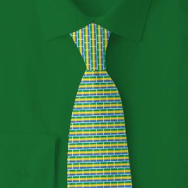 Gabon Flag Brick Pattern Slips