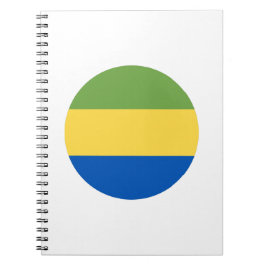 Gabon Flagga Anteckningsbok