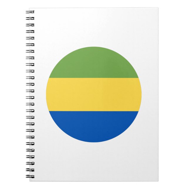 Gabon Flagga Anteckningsbok (Framsidan)