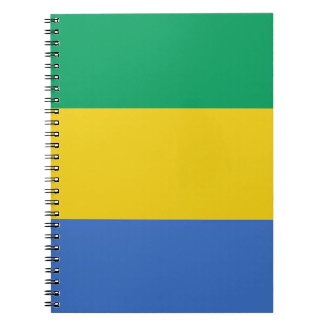 Gabon flagga anteckningsbok (Framsidan)