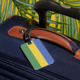 Gabon flagga bagagebricka