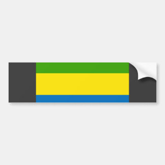 Gabon flagga bildekal