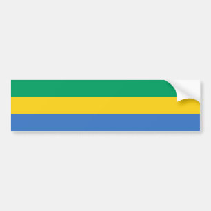 Gabon Flagga Bildekal