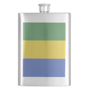 Gabon flagga fickplunta