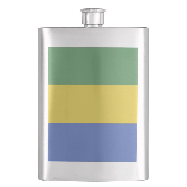 Gabon flagga fickplunta (Framsidan)