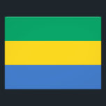 Gabon Flagga Fototryck<br><div class="desc">Patriotisk flagga i Gabon.</div>