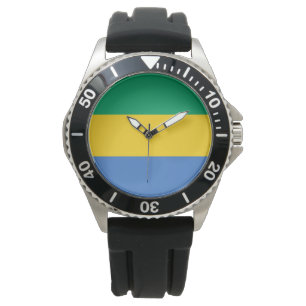 Gabon Flagga (Gabon) Armbandsur
