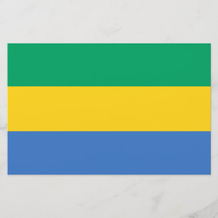 Gabon Flagga (Gabon) Brevpapper