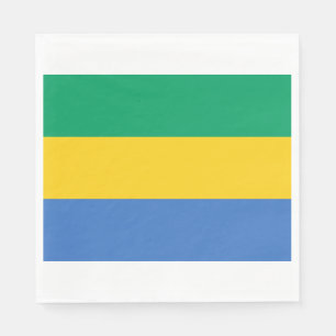 Gabon Flagga (Gabon) Pappersservett