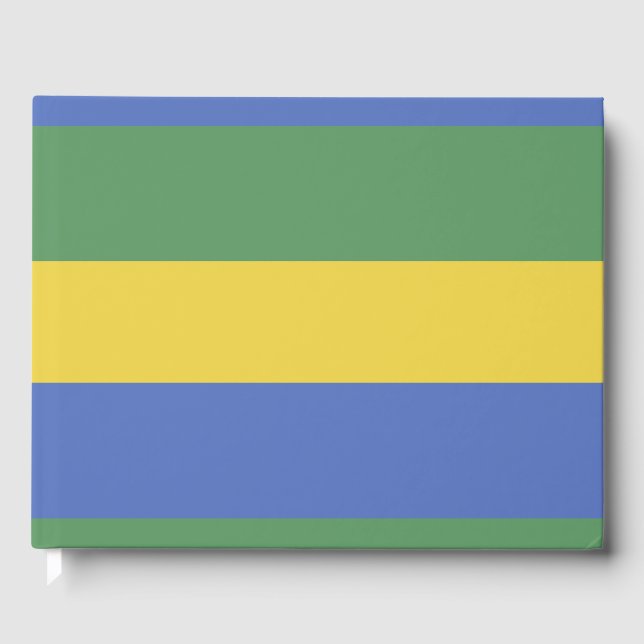 Gabon flagga gästböcker (Framsida)