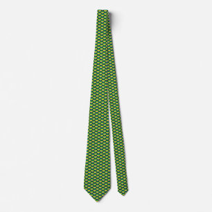 Gabon Flagga Hearts Tie Slips