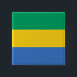 Gabon Flagga Knapp<br><div class="desc">Anpassade World Flagga Products ( i världen) - Lägg gärna till din egen text.</div>