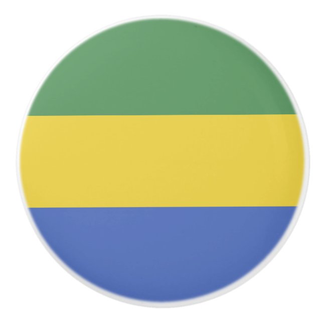 Gabon flagga knopp (Framsidan)