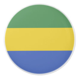 Gabon flagga knopp