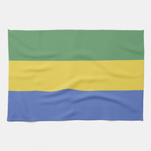 Gabon flagga kökshandduk
