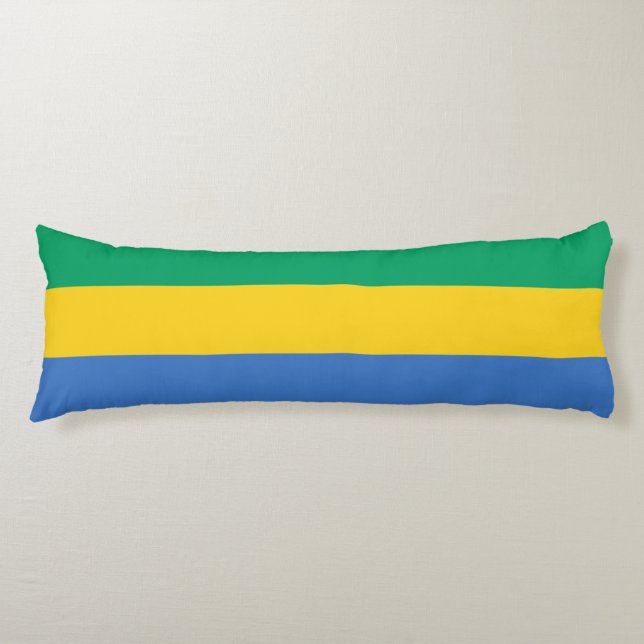 Gabon Flagga Kroppskudde (Framsidan)
