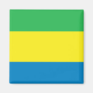 Gabon flagga magnet