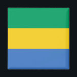 Gabon Flagga Magnet<br><div class="desc">Anpassade World Flagga Products ( i världen) - Lägg gärna till din egen text.</div>