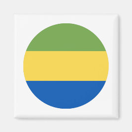 Gabon Flagga Magnet