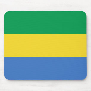 Gabon flagga Mousepad Musmatta