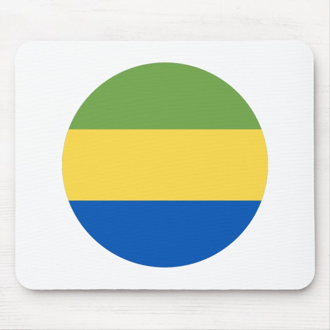 Gabon Flagga Musmatta (Framsidan)
